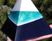 Multi-Layered Resin Pyramid Cast Using GlassCast 50 PLUS Epoxy Resin Thumbnail